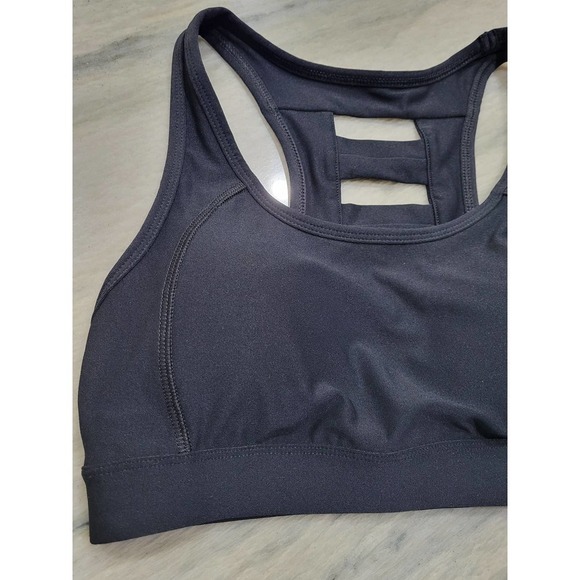 Ideology Women's Small Black Racerback Cutout Sports Bra NWT - Picture 4 of 11